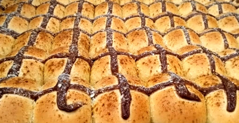 Pão doce com Chocolate